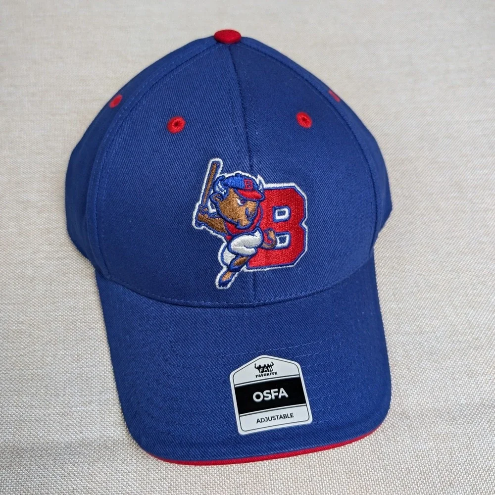 Fan Favorite Buffalo Bisons Hat Mens OSFA Blue NWT MiLB Baseball Snapback Cap